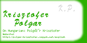 krisztofer polgar business card